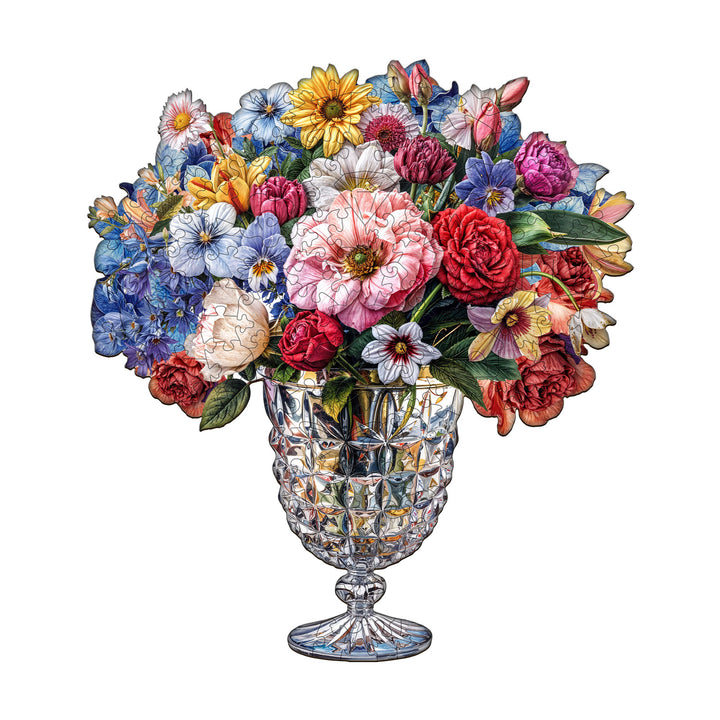 Goblet Bouquet Wooden Jigsaw Puzzle
