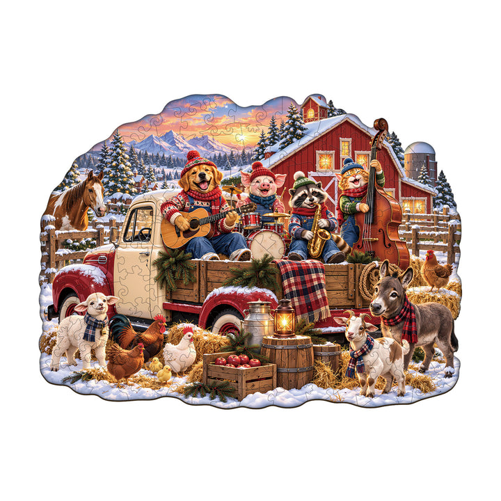 Winter Melody Wooden Jigsaw Puzzle