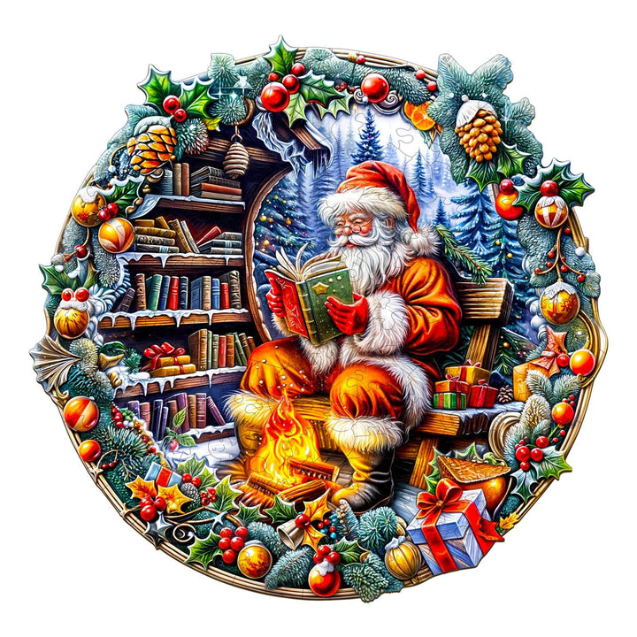 Santa's Rest Wooden Jigsaw Puzzle - Woodbests