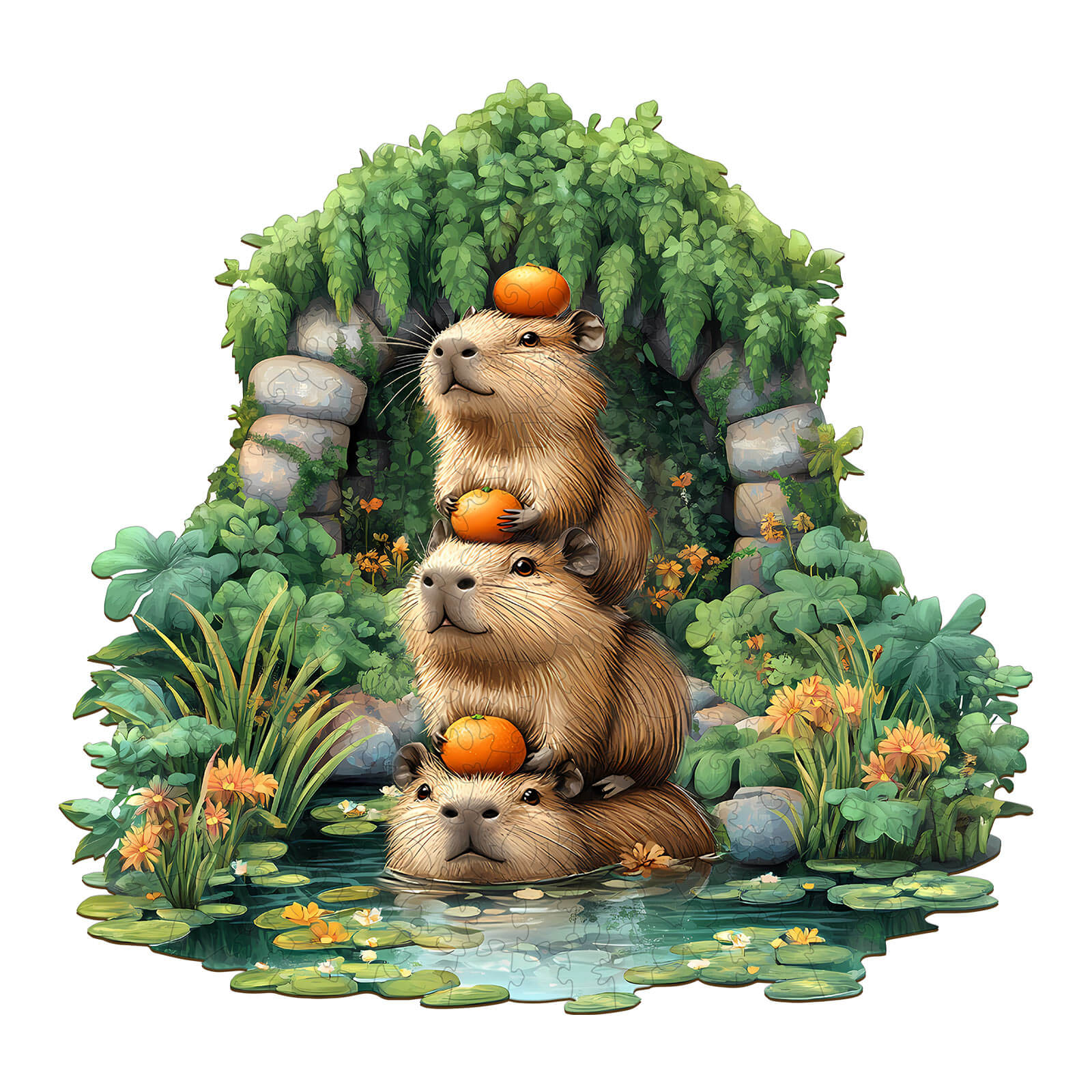 Capybara Wooden Jigsaw Puzzle