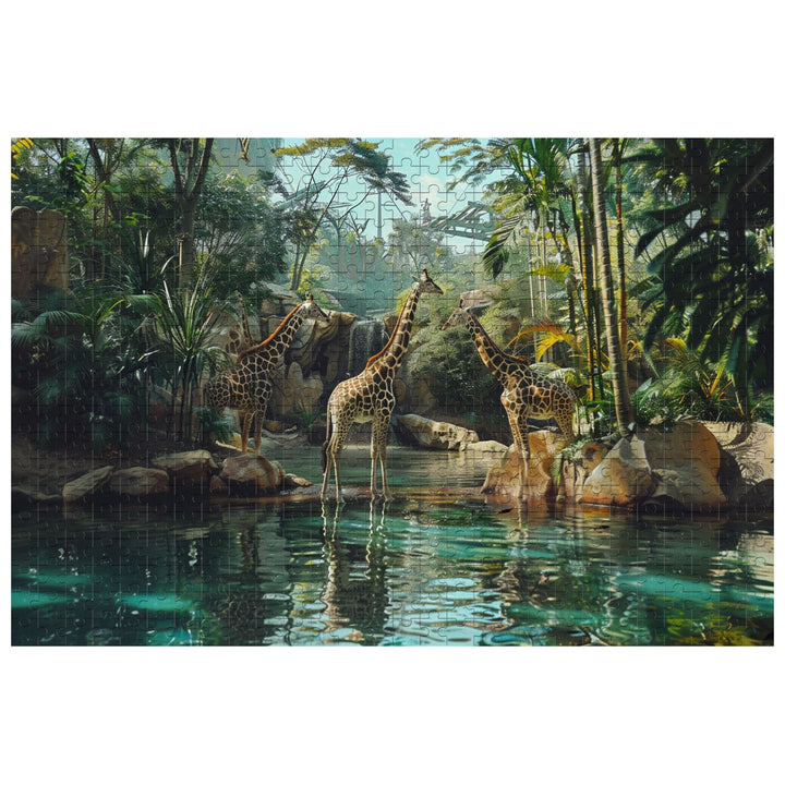 Forest Giraffes 500 / 1000 Piece Puzzle