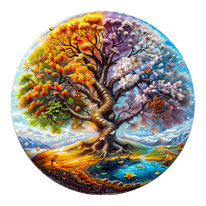 Seasonal Tree of Life-2 Wooden Jigsaw Puzzle - Woodbests