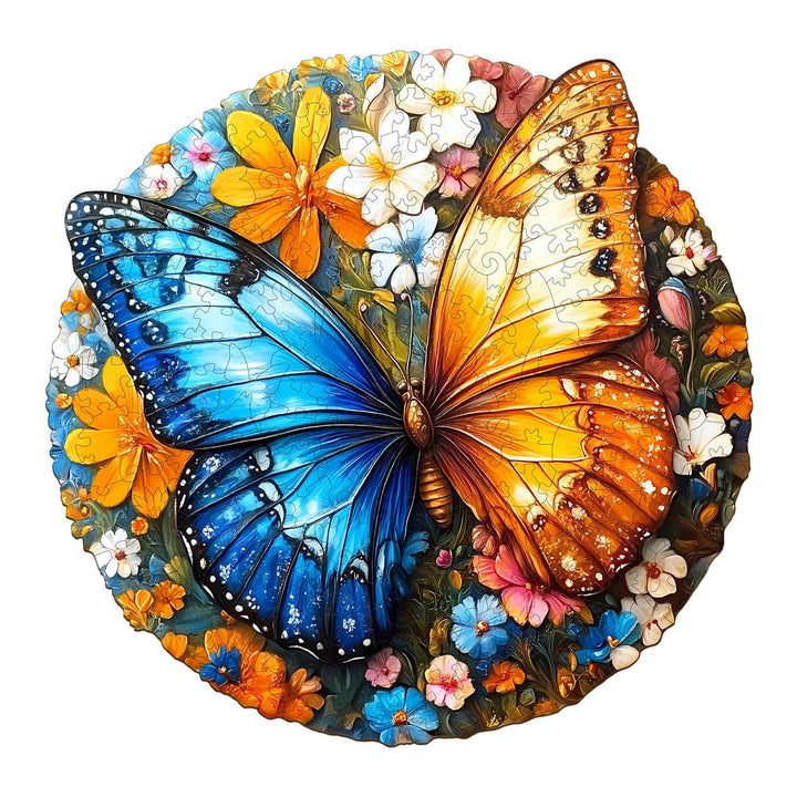 Yin Yang Butterfly Wooden Jigsaw Puzzle - Woodbests