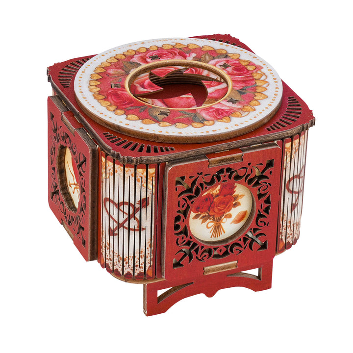 Rose Red – 3D Music Ring Box