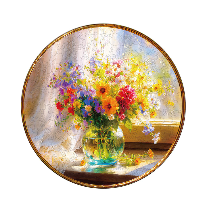 Window Garden Wooden Jigsaw Puzzle