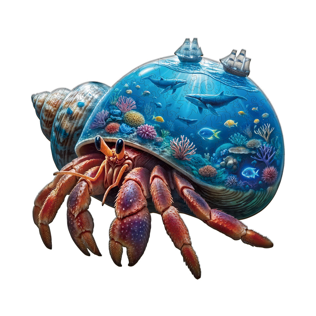 Hermit Voyage Wooden Jigsaw Puzzle