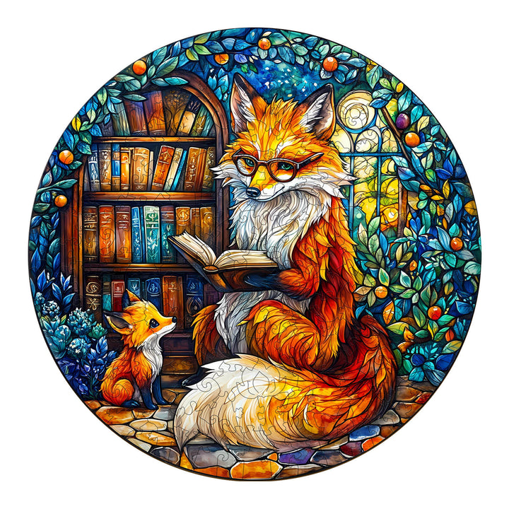 Mother Fox Storytime-1 Wooden Jigsaw Puzzle