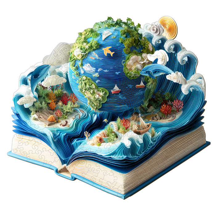 Ocean and Earth Wooden Jigsaw Puzzle