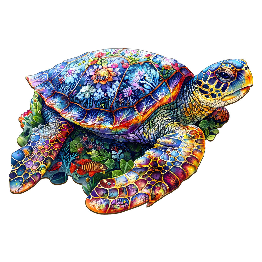 Unique Turtle Wooden Jigsaw Puzzle-Woodbests