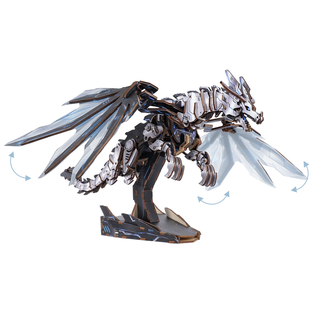 3D Wooden Mechanical Kit - Mechanical Dragon