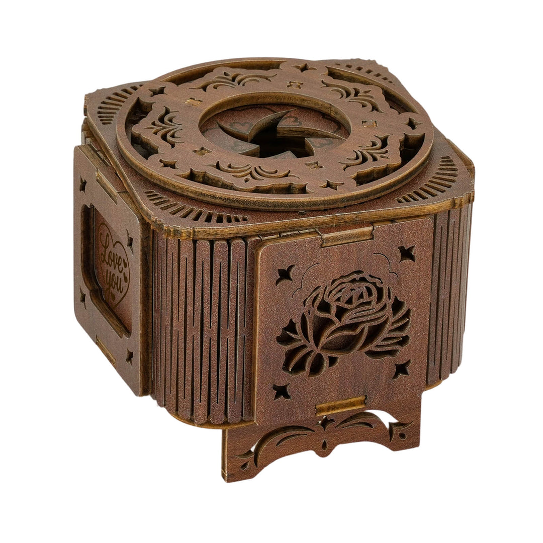 Walnut – 3D Music Ring Box