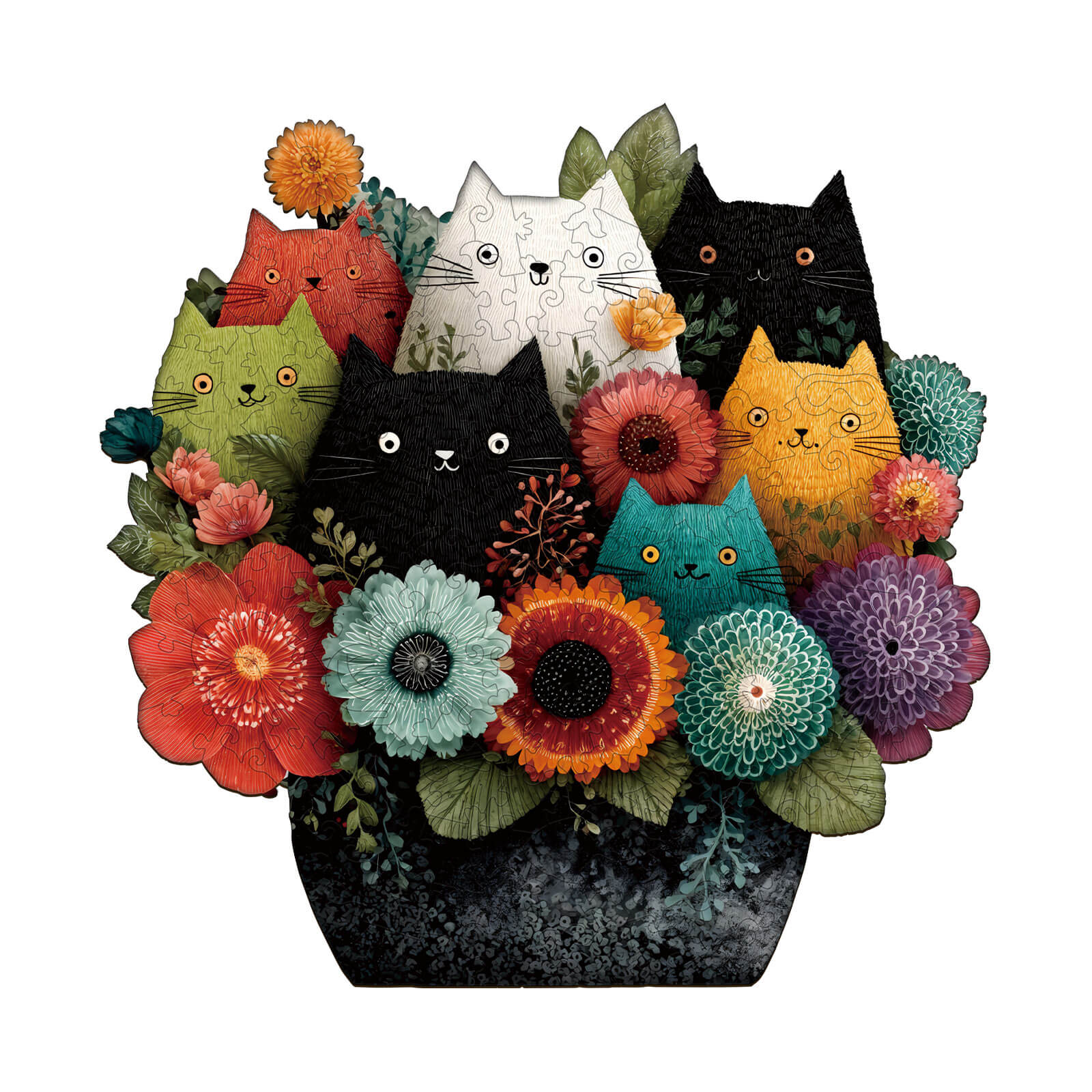 Felted Friends Wooden Jigsaw Puzzle