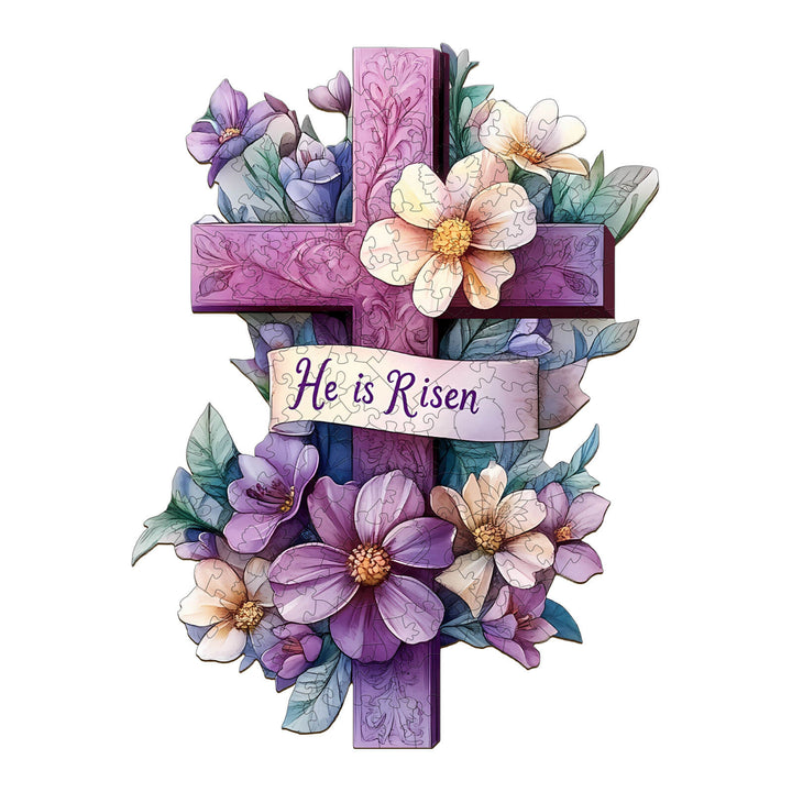 Resurrection Cross Wooden Jigsaw Puzzle