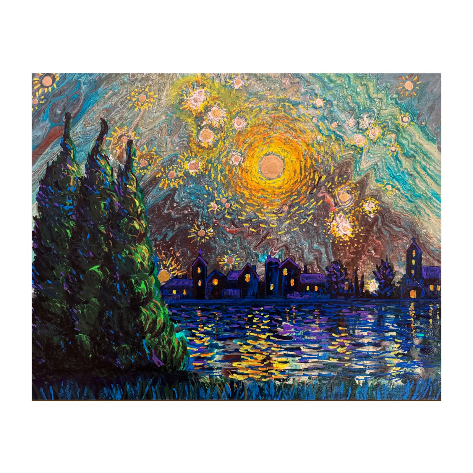 Starry Night - By Artist Nicholas John VARDAXIS