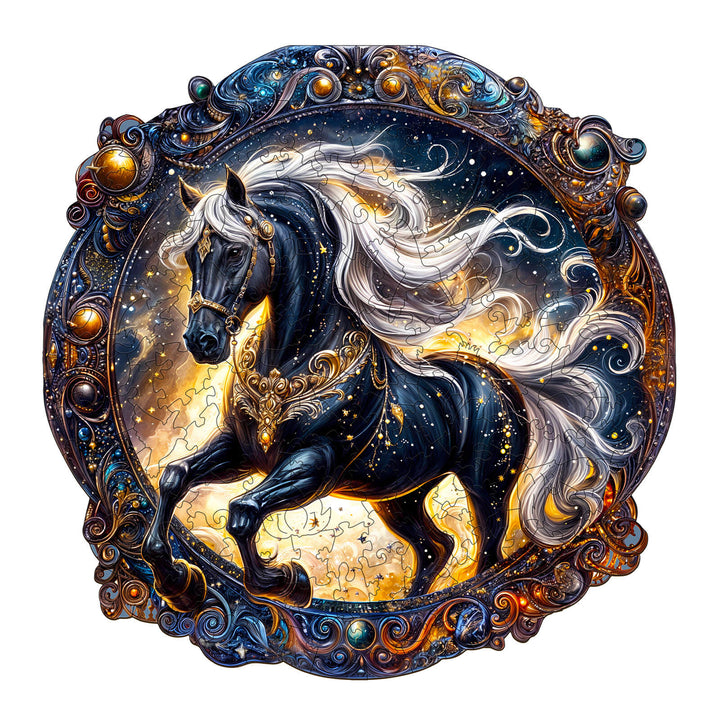 Elegant Horse Wooden Jigsaw Puzzle