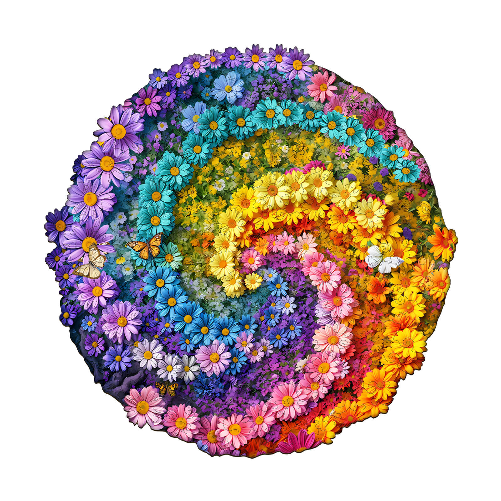 Colorful Sea of Flowers jigsaw puzzle with vibrant blooms, perfect for mind games and enhancing focus.