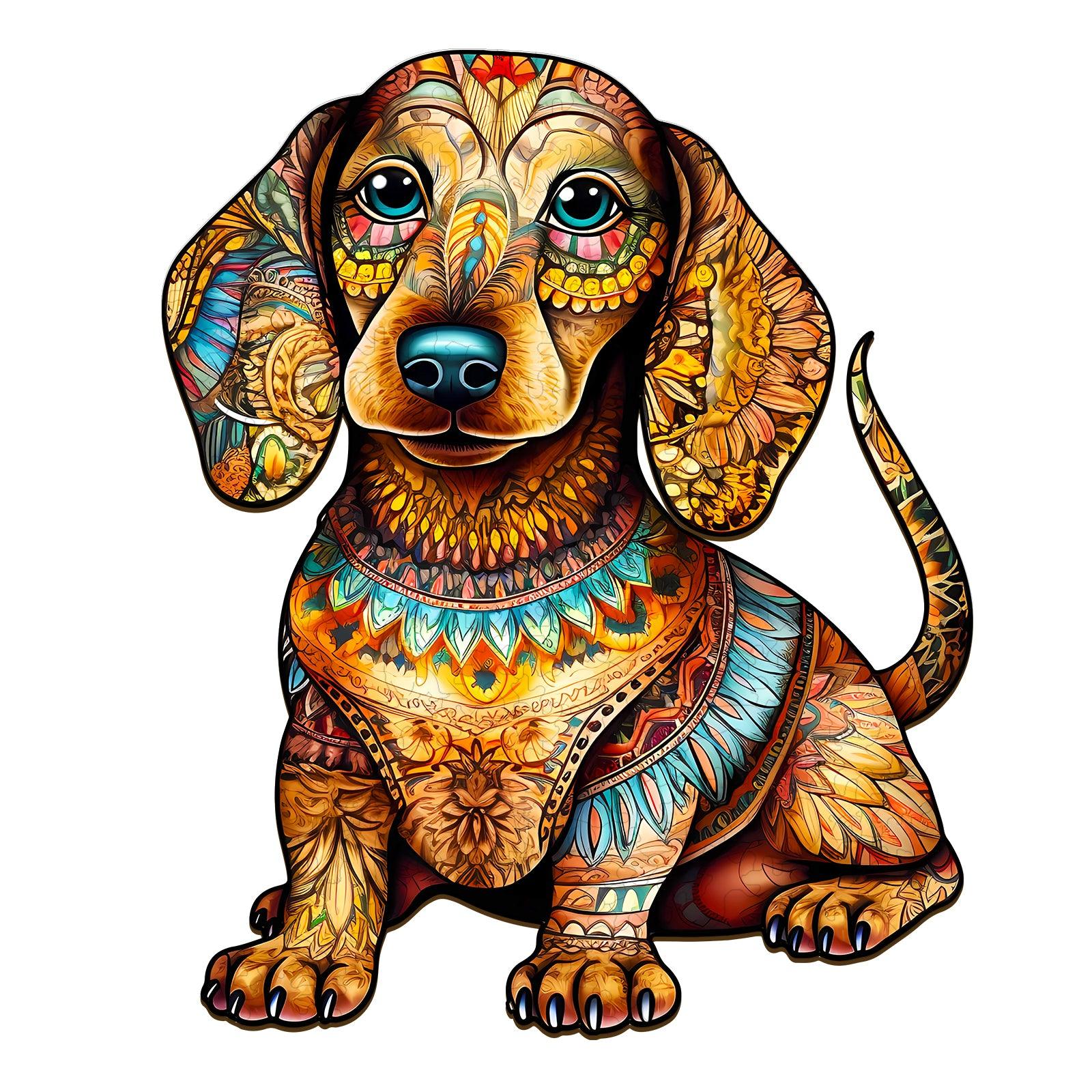 Dachshund Wooden Jigsaw Puzzle For Adults And Kids – Woodbests