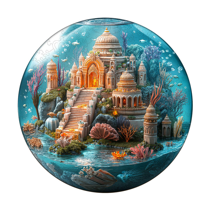 Puzzle en bois Mandala sous-marin Temple
