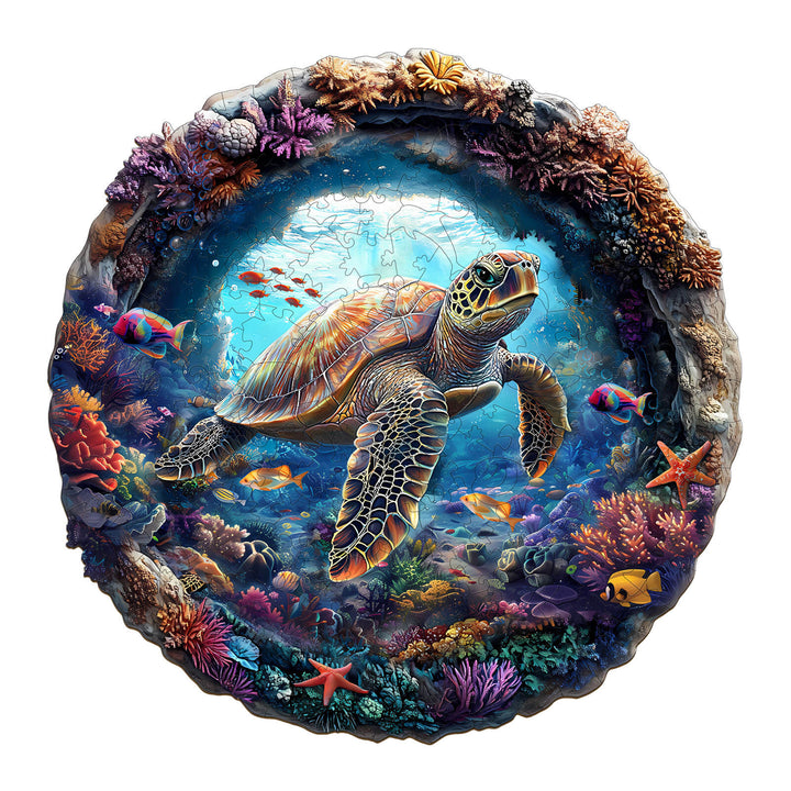 3D Turtle Wooden Jigsaw Puzzle