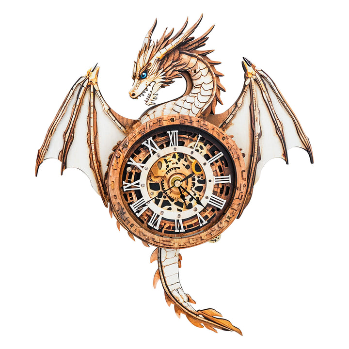 Ancient Dragon – DIY Wooden Clock, 3D Puzzle Craft Kit