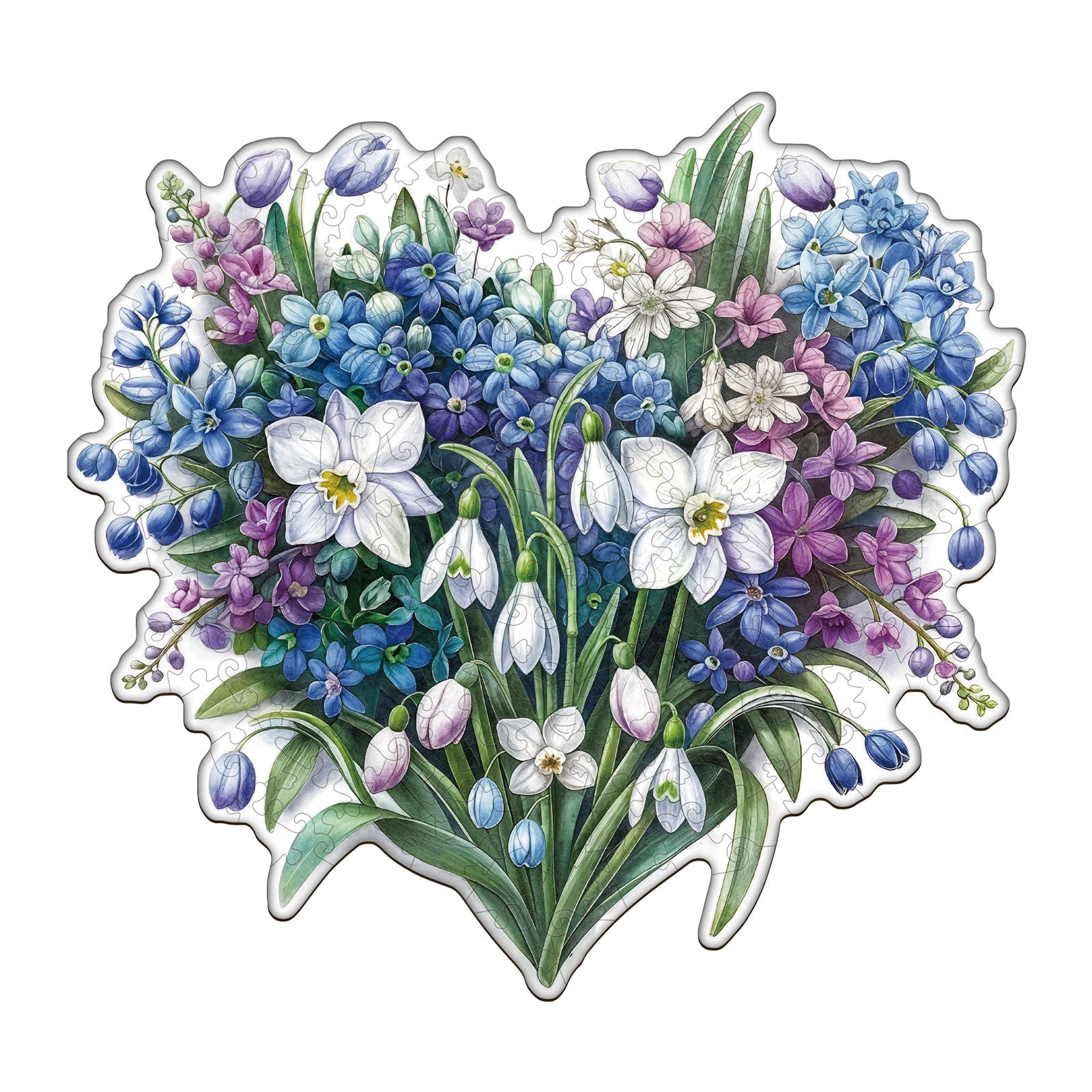 Secret Words of Spring Wooden Jigsaw Puzzle
