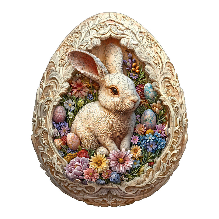 Eggshell world Easter-1 Wooden Jigsaw Puzzle