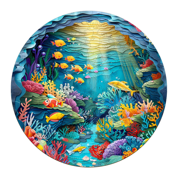 3D sea world Wooden Jigsaw Puzzle