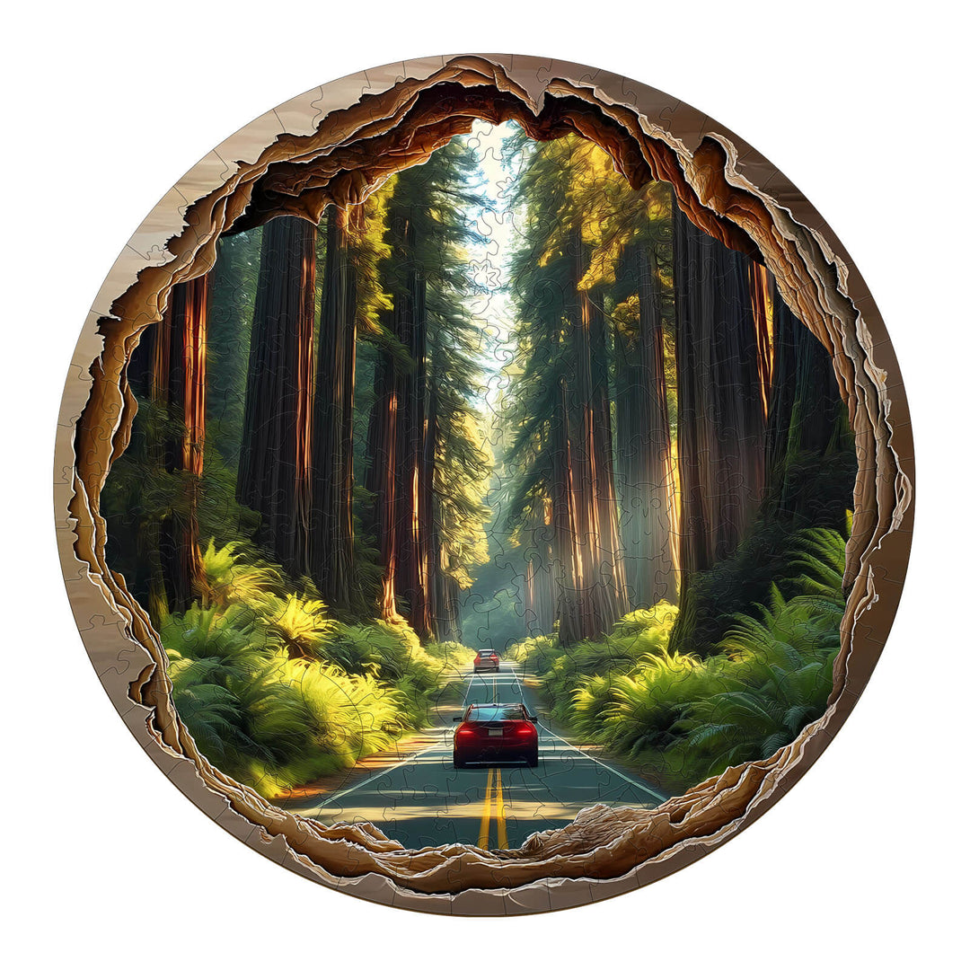 3D Redwood Forest Wooden Jigsaw Puzzle - Woodbests