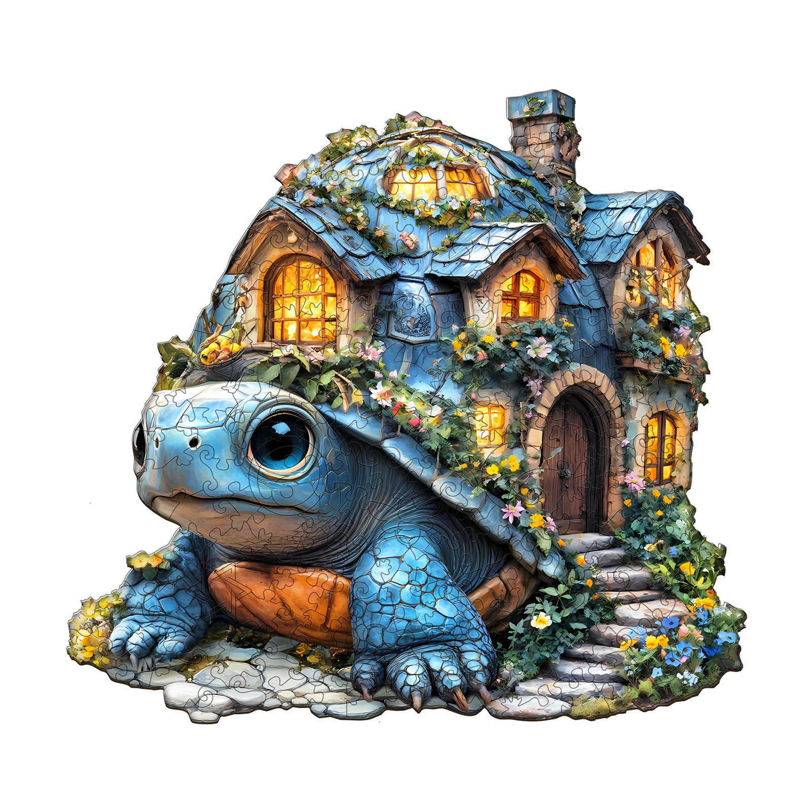 Turtle House Holz-Puzzle
