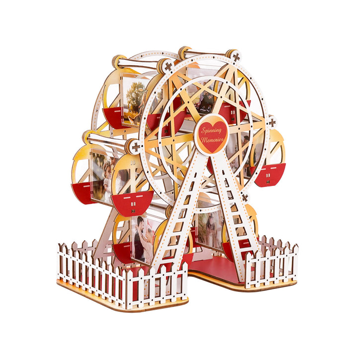 Romantic Red Gold – DIY 3D Wooden Photo Frame Ferris Wheel