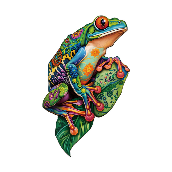 Frog Scout Wooden Jigsaw Puzzle