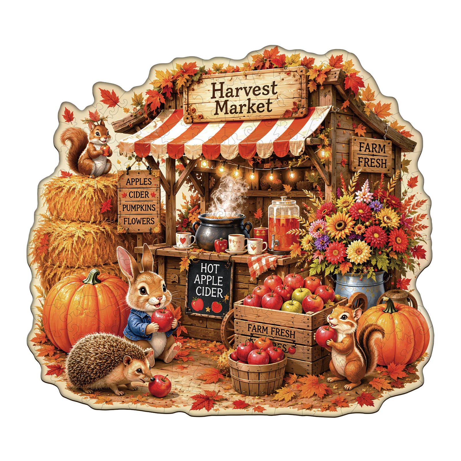 Apple Corner Wooden Jigsaw Puzzle