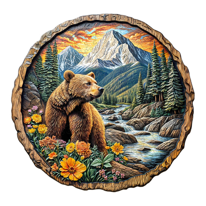 Majestic Bear Wooden Jigsaw Puzzle