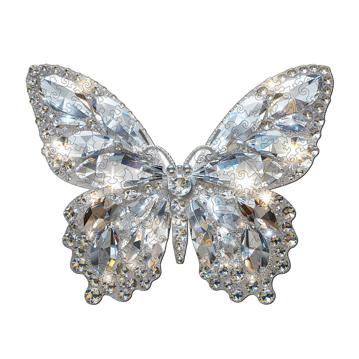 Diamond Butterfly Wooden Jigsaw Puzzle