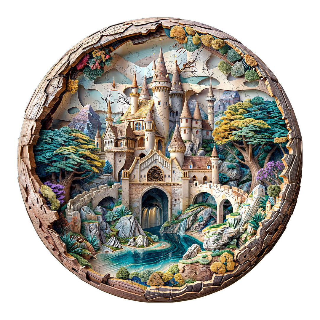 3D Castle Wooden Jigsaw Puzzle