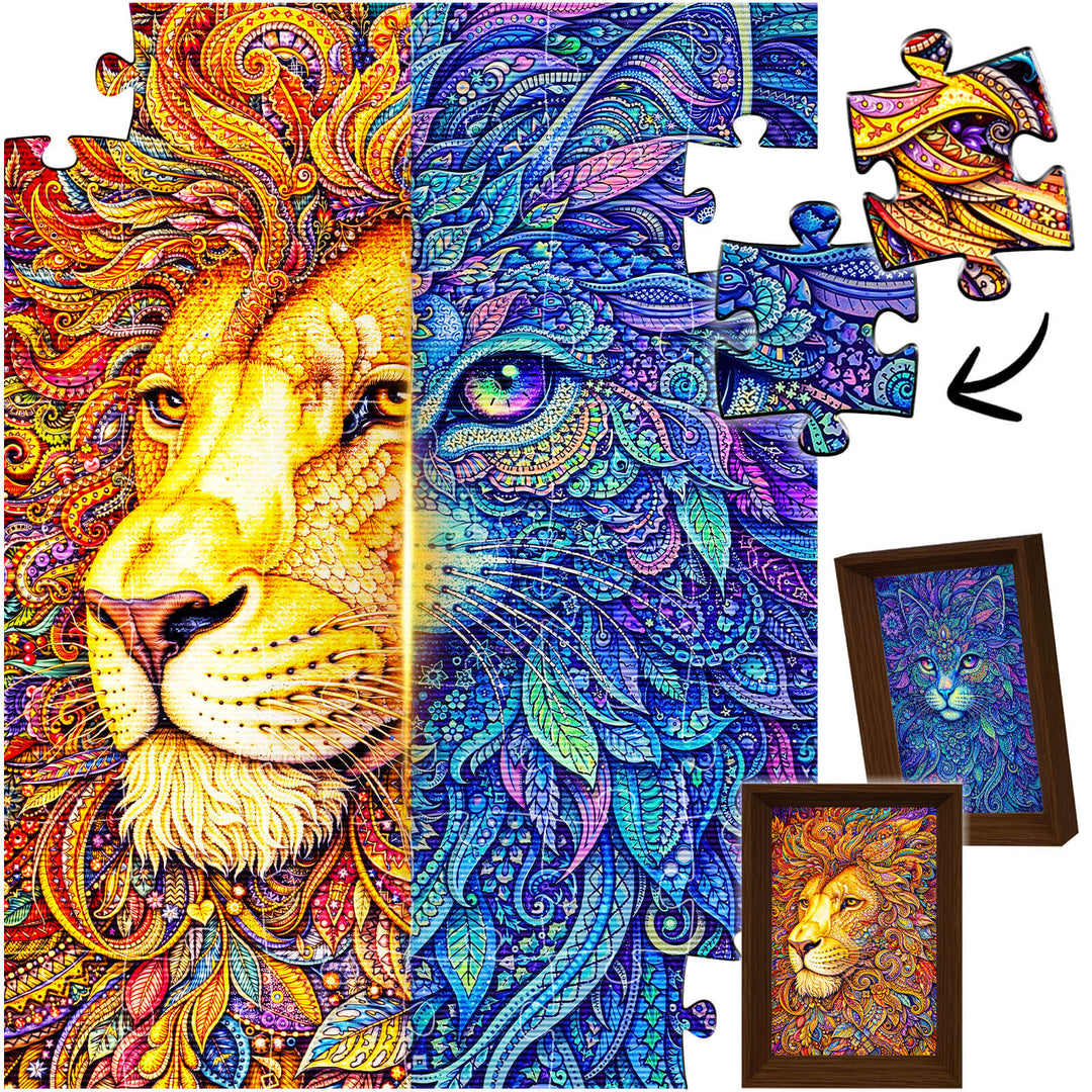 The Lion Within - Morphing Lenticular Puzzle