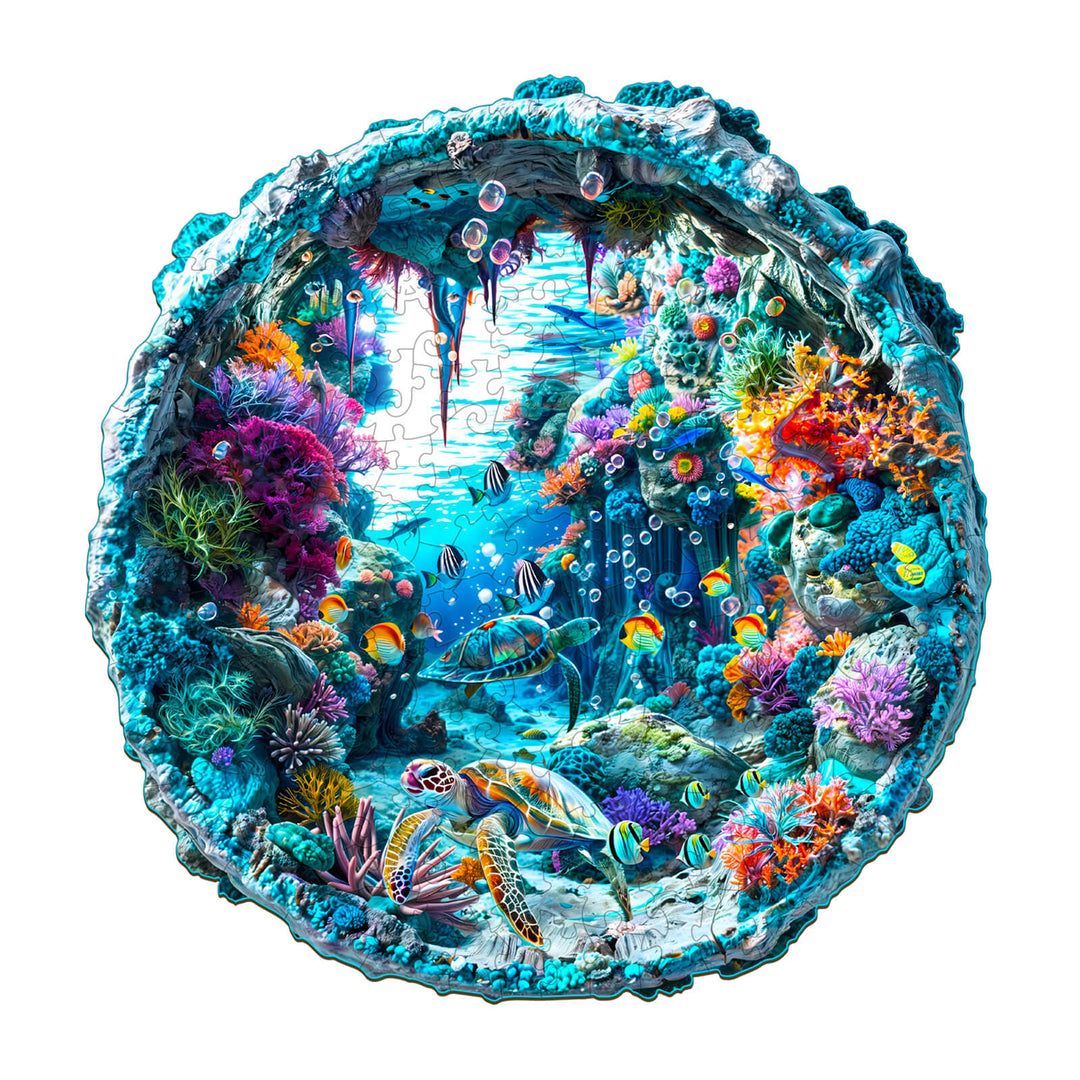 3D Seabed Wooden Jigsaw Puzzle - Woodbests