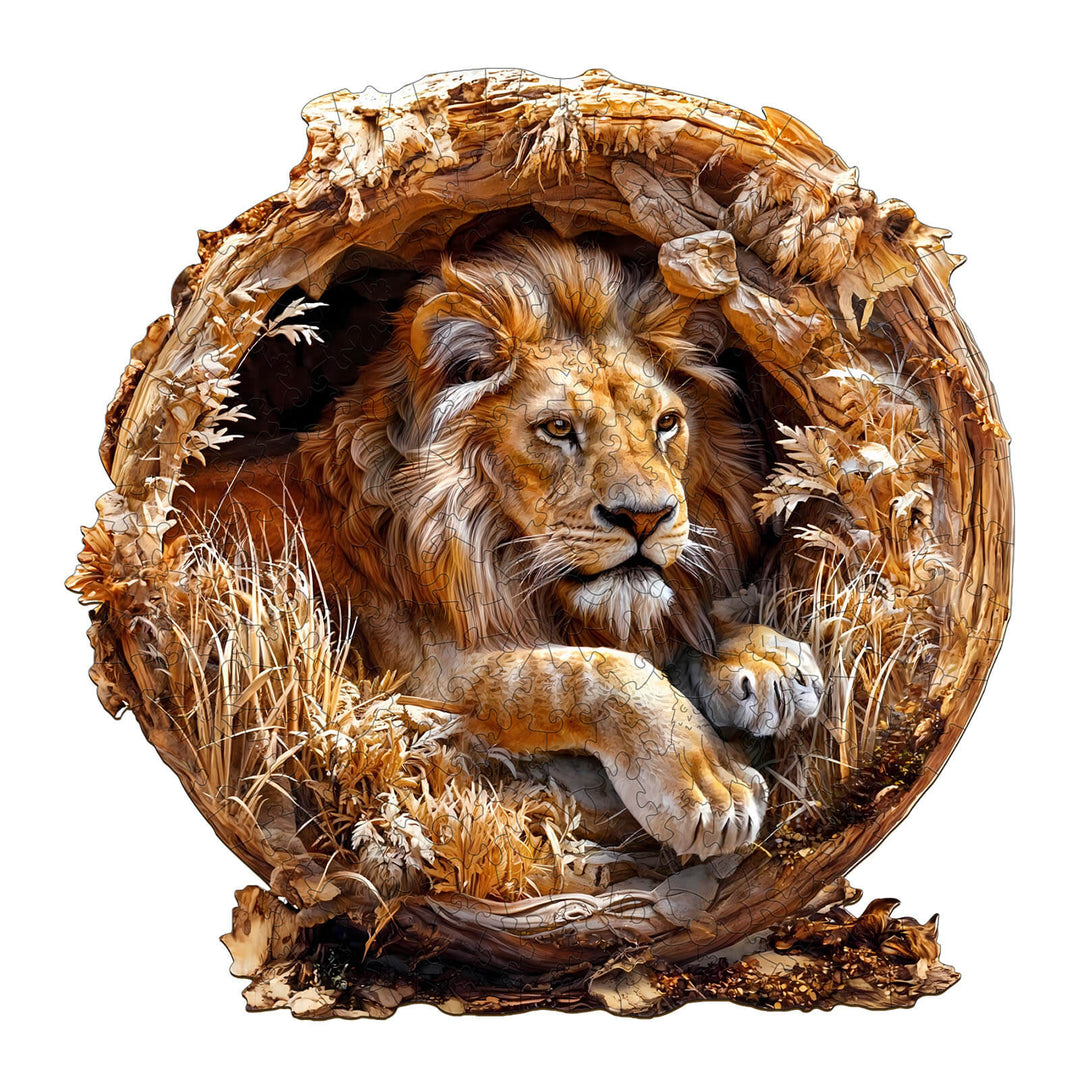 3D Lion Wooden Jigsaw Puzzle