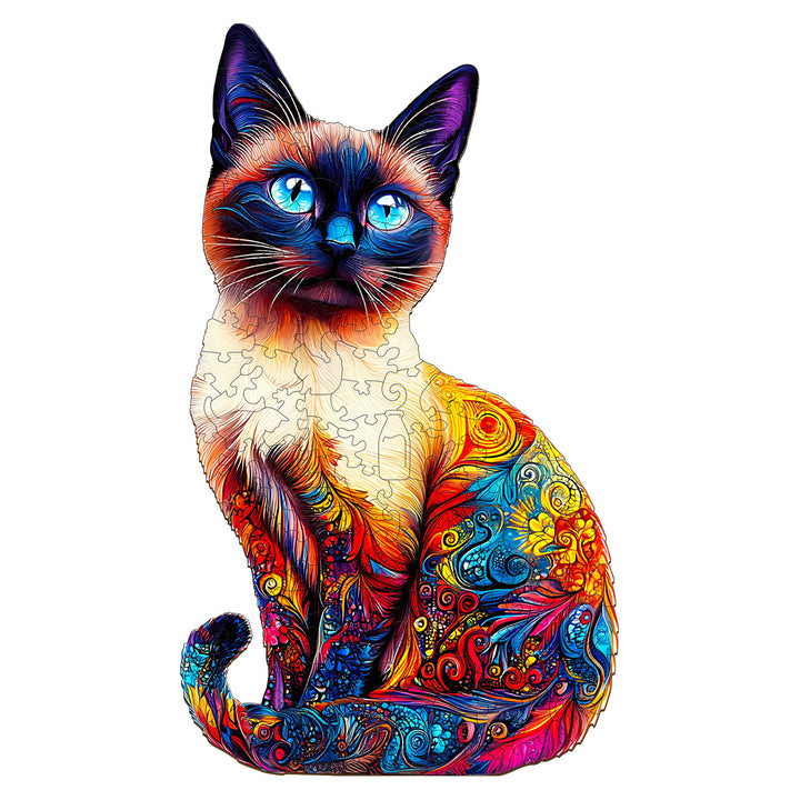 Siamese Cat-1 Wooden Jigsaw Puzzle