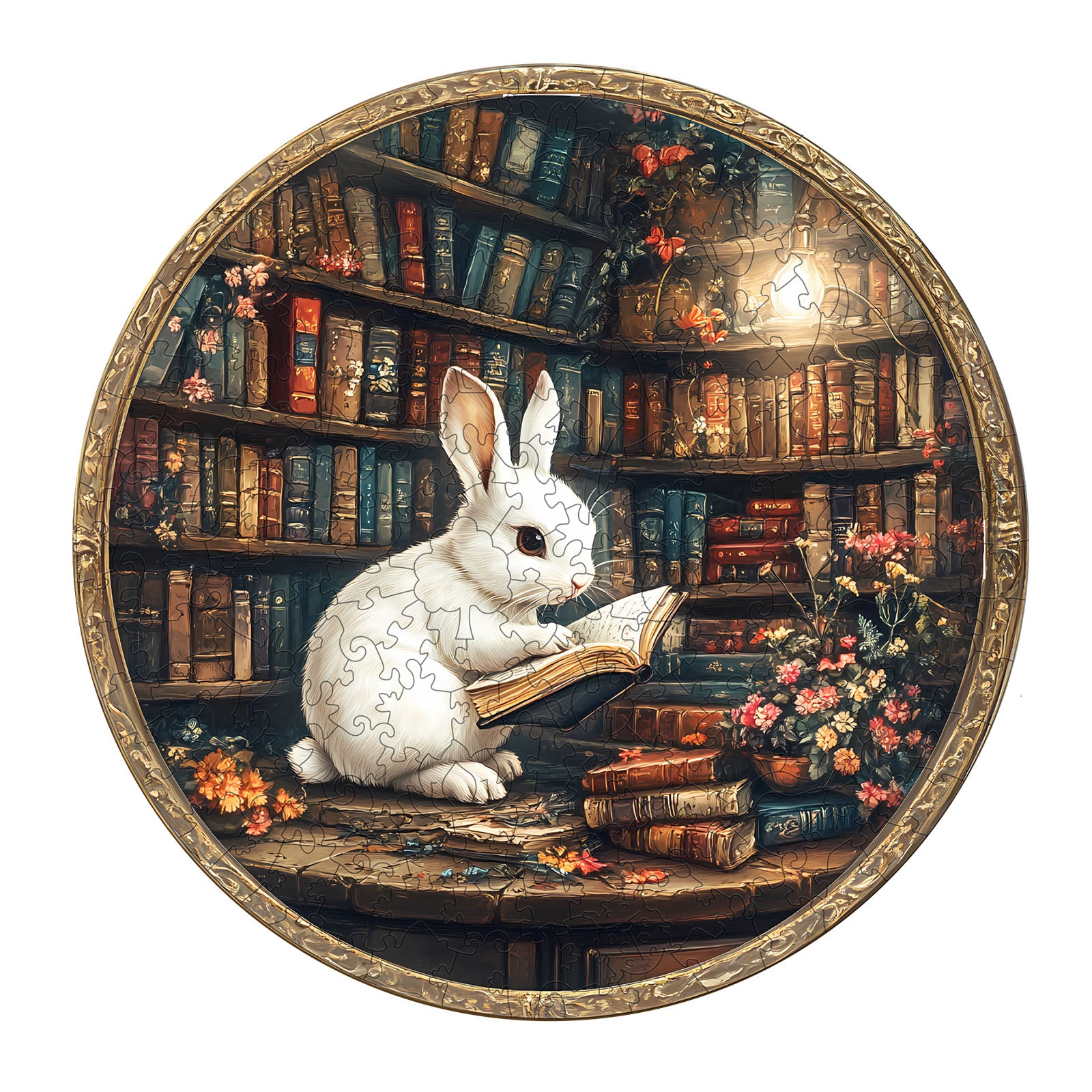 WOODBESTS | Magic Library Rabbit Wooden Puzzle – Woodbests