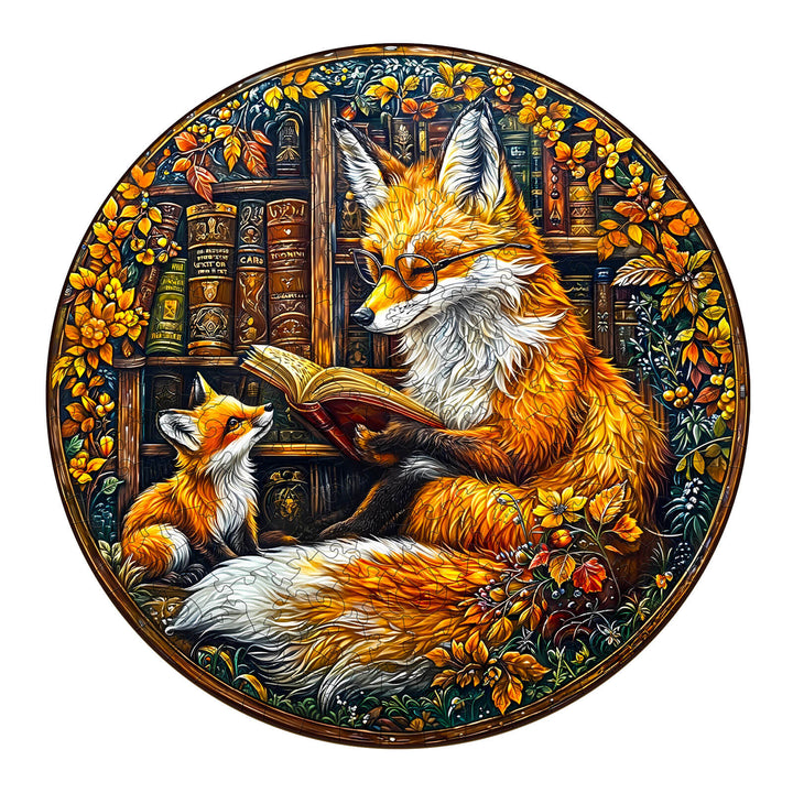 Mother Fox Storytime-3 Wooden Jigsaw Puzzle