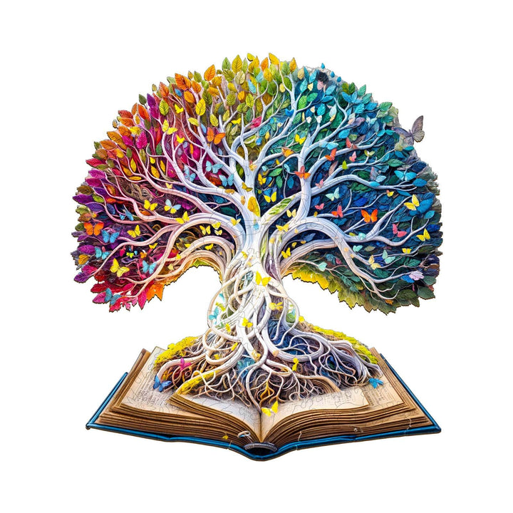 Colorful Tree of Life Wooden Jigsaw Puzzle - Woodbests