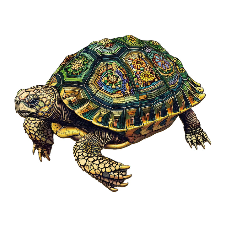 Wise Turtle Wooden Jigsaw Puzzle