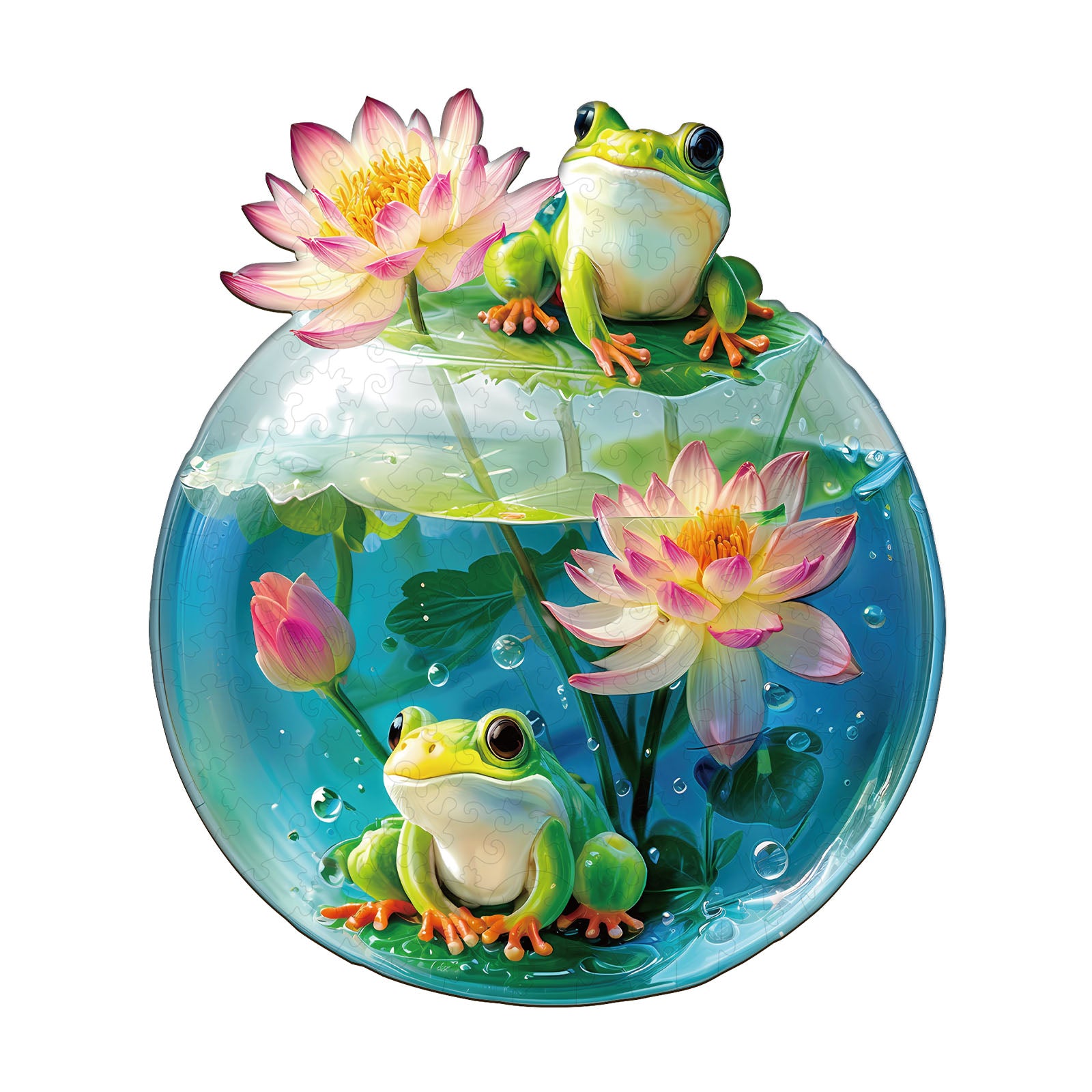 Puzzle en Bois Grenouille Havre de Bulles