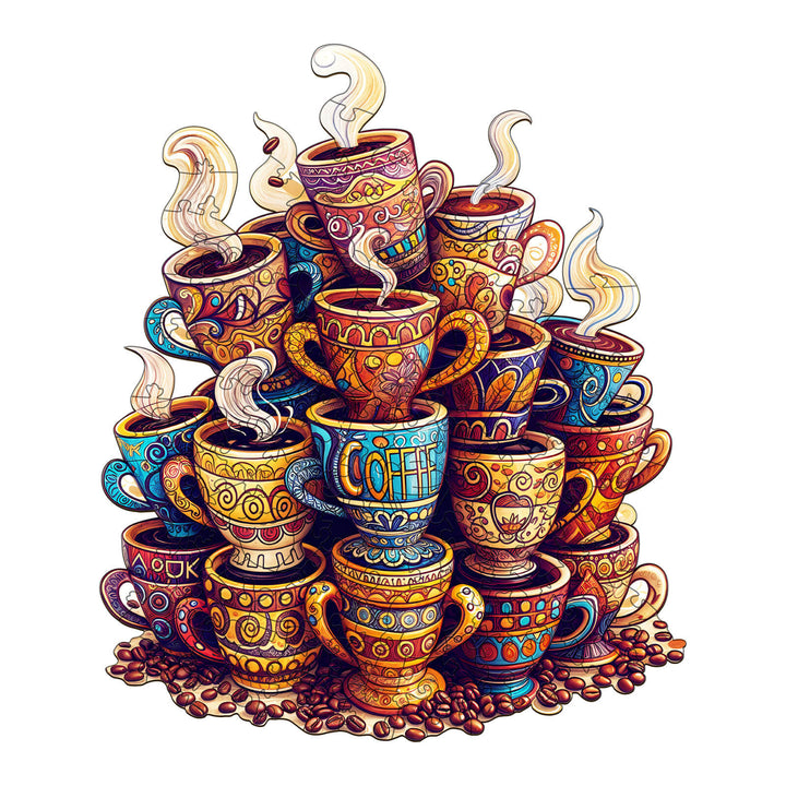 Coffee Dreams  Wooden Jigsaw Puzzle