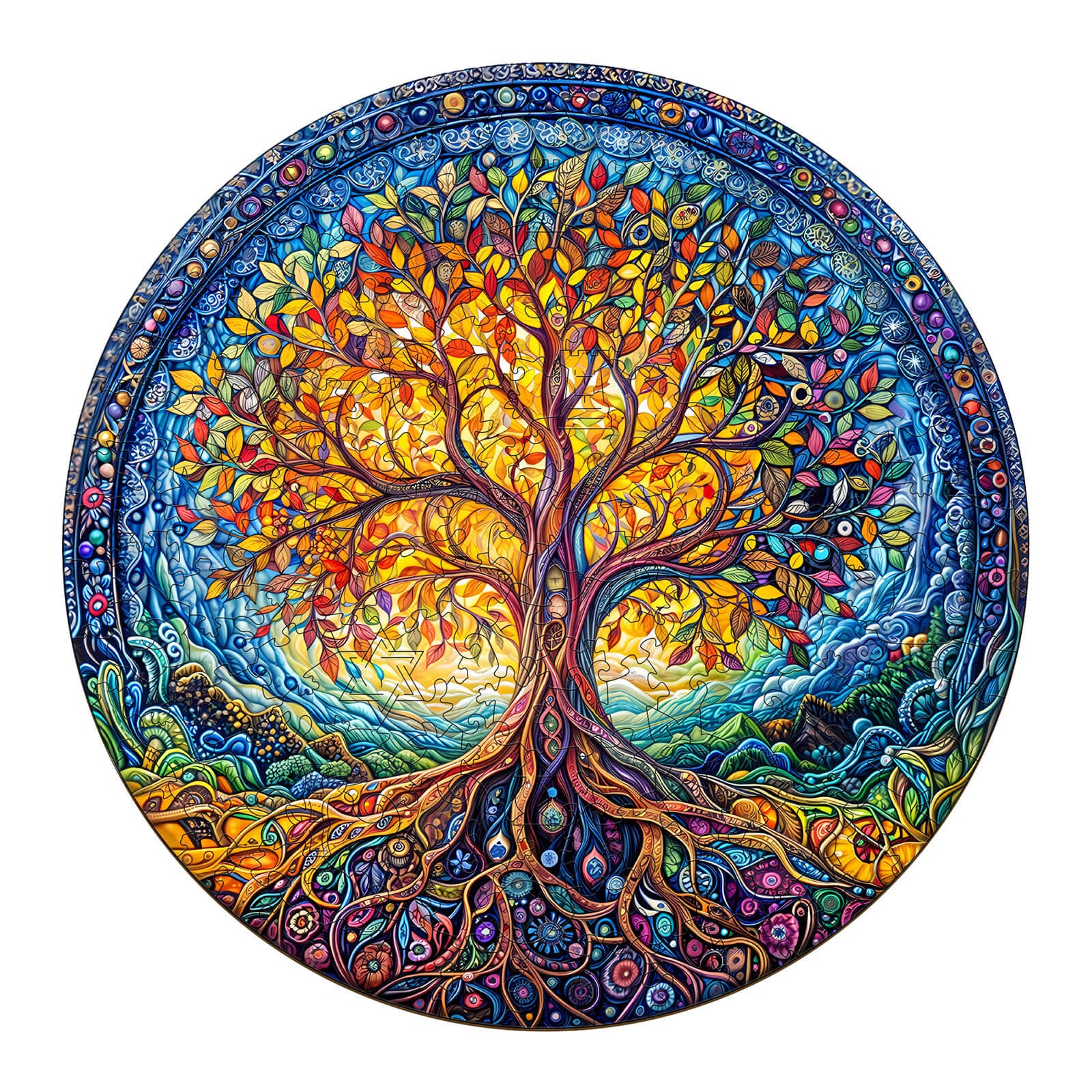 Natural Tree of Life Wooden Jigsaw Puzzle