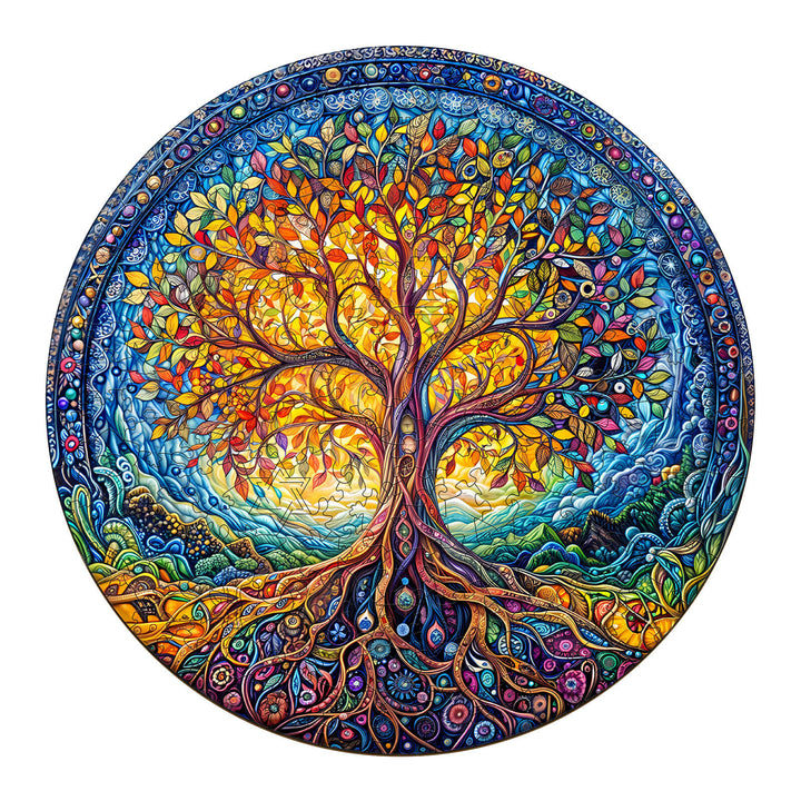 Natural Tree of Life Wooden Jigsaw Puzzle