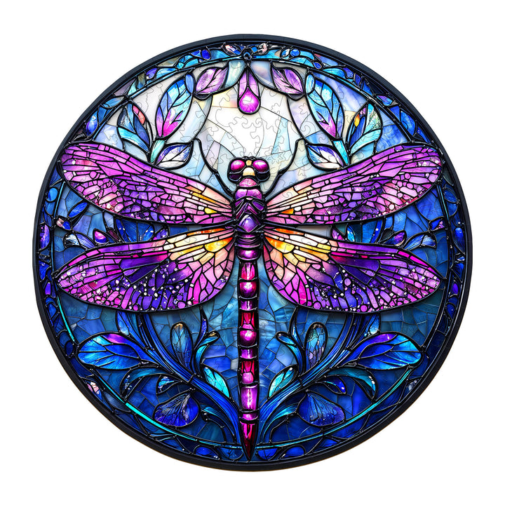 Sacred Dragonfly Wooden Jigsaw Puzzle - By Woodbests