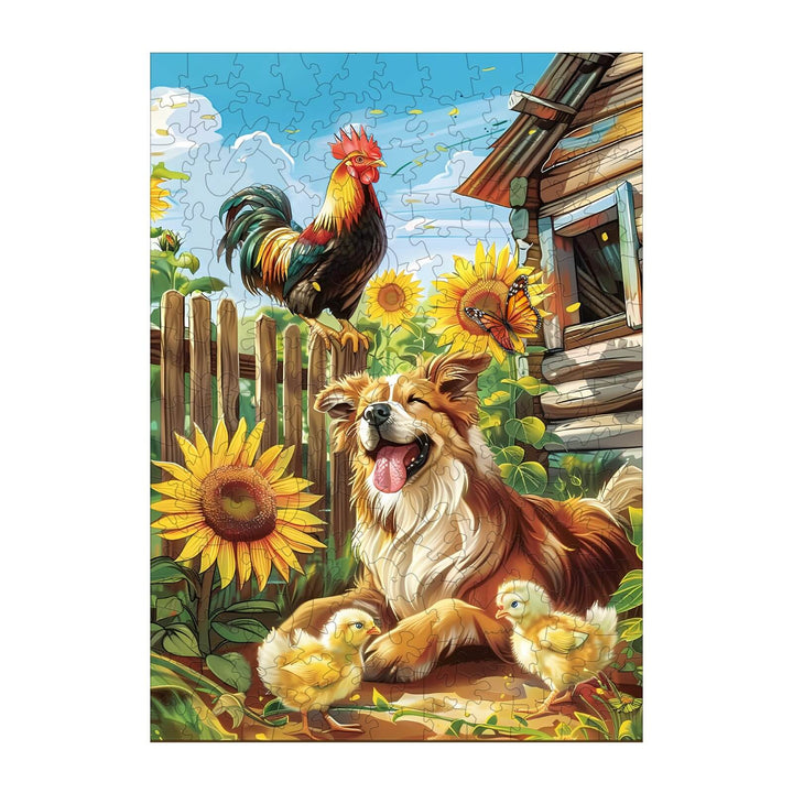 Summer Farm Wooden Jigsaw Puzzle