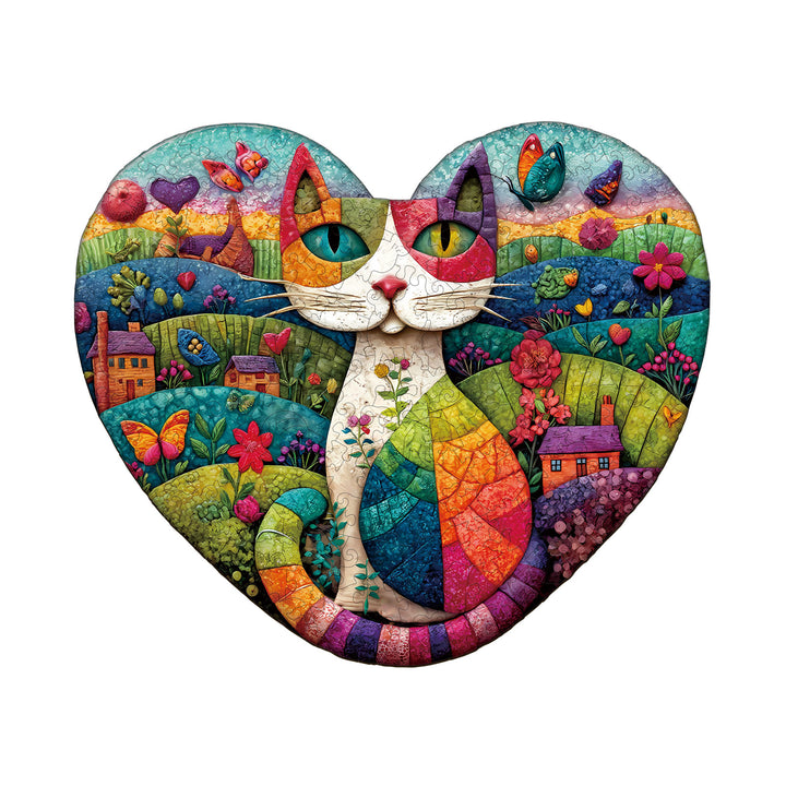 Mosaic Meadow Wooden Jigsaw Puzzle